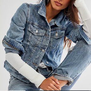NWT Free People Rumors Denim Jacket. Size M